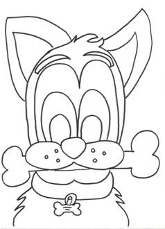 dog coloring page